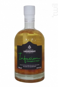 Infusion Gingembre Ananas Labourdonnais Rhum Île Maurice Rhum Arrangé 35%