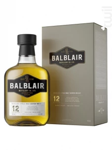 Whisky Balblair 12 Ans - Scotch Balblair Whisky Écosse Single Malt Whisky 46%