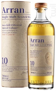 Arran 10 Ans Single Malt Arran Whisky Écosse Single Malt Whisky 46%
