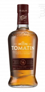 14 Ans Tomatin Whisky Écosse Single Malt Whisky 46%