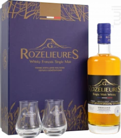 Collection Origine Coffret 2 Verres Rozelieures Whisky France Single Malt Whisky 40%
