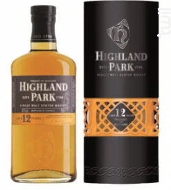 Whisky Highland Park 12 Ans - Canister Highland Park Whisky Écosse Single Malt Whisky 40%