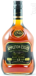 Rhum Appleton Estate Rare Blend 12 Ans Appleton Estate Rhum Jamaïque Rhum Vieux 43%