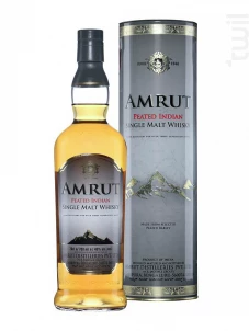 Peated Indian Amrut Whisky Inde Single Malt Whisky 46%