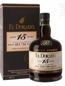 Rum El Dorado 15 Ans El Dorado Rhum Rhum Vieux 43%