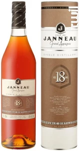 Armagnac Janneau 18 Ans - Etui Tube Armagnac Janneau Brandy France Armagnac 43%