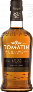 15 Ans Madeira Finish Tomatin Whisky Écosse Single Malt Whisky 46%