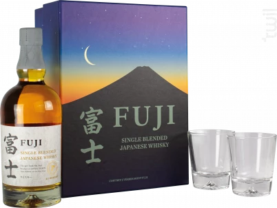 Coffret Fuji Single Blended Whisky 2 Verres Fuji Whisky Japon Blended Whisky 43% 1 Coffret Fuji Single Blended Whisky 2 Verres Fuji Whisky Japon Blended Whisky 43%
