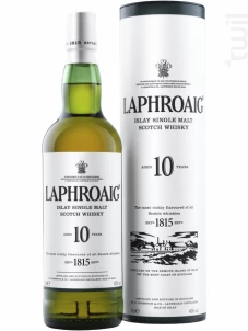 Whisky Laphroaig 10 Ans - Islay - Single Malt Laphroaig Whisky Écosse Single Malt Whisky 40%