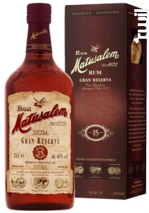 Rum Matusalem Gran Reserva 15 Ans Matusalem Rhum Rhum République Dominicaine Rhum Vieux 40%