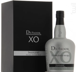 Rum Dictador Xo Insolent Dictador Rhum Colombie Rhum Vieux 40% 1 Rum Dictador Xo Insolent Dictador Rhum Colombie Rhum Vieux 40%