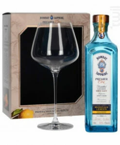 Bombay Sapphire 1Er Cru Murcian Lemon Gin Coffret + 1 Verre Bombay Sapphire Gin London Dry Gin
